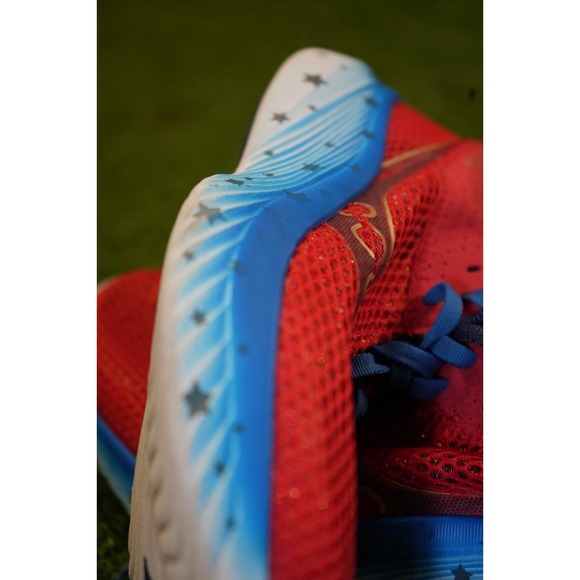 Saucony Kinvara 14 Mens‎ US 8 Running Shoes Red Blue White Athletic Sneakers - Picture 8 of 8